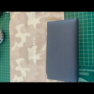 Dagne Dover ash blue slim wallet with dust cover new with tags